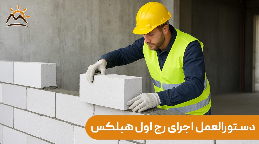 دستورالعمل اجرای رج اول هبلکس برای تراز دقیق